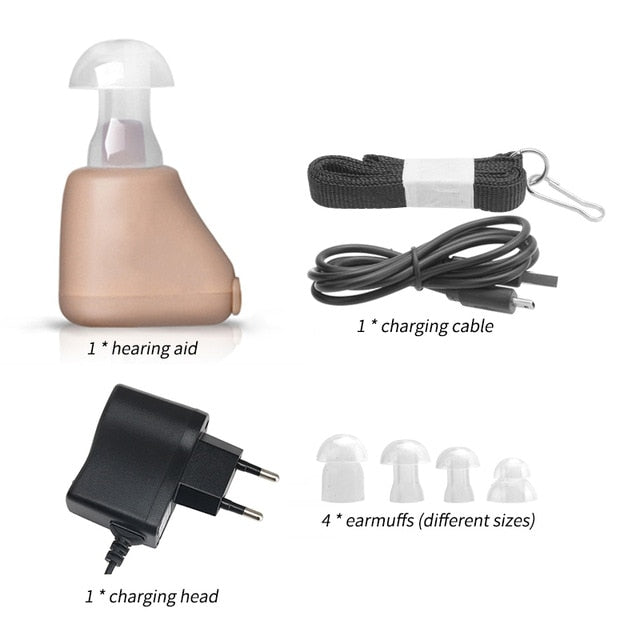 Rechargeable Hearing Aids Sound Amplifier